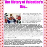 The History Of Valentine S Day Text English ESL