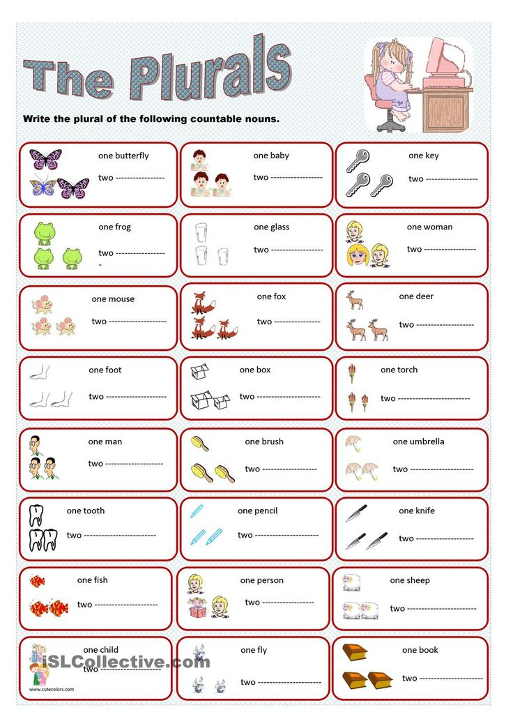 The Plurals Plurals Irregular Plurals Plurals Worksheets