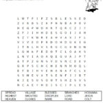 The Triumphal Entry Word Search Puzzle Palm Sunday