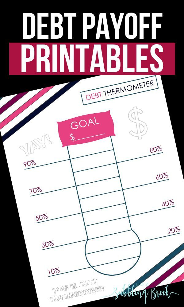 This Web Site Has Tons Of Debt Payoff Printables 