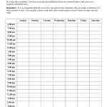 Time Management Worksheet PDF Time Management Worksheet