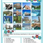 TOURIST ATTRACTIONS 1 Worksheet English For Tourism