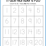 Tracing Numbers Worksheets 1 20 NumbersWorksheet