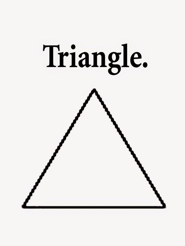 Triangle Coloring Pages Color Worksheets Shapes 
