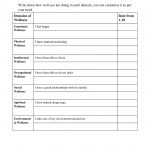 Wellness Assessment Worksheet Mental Health Worksheets