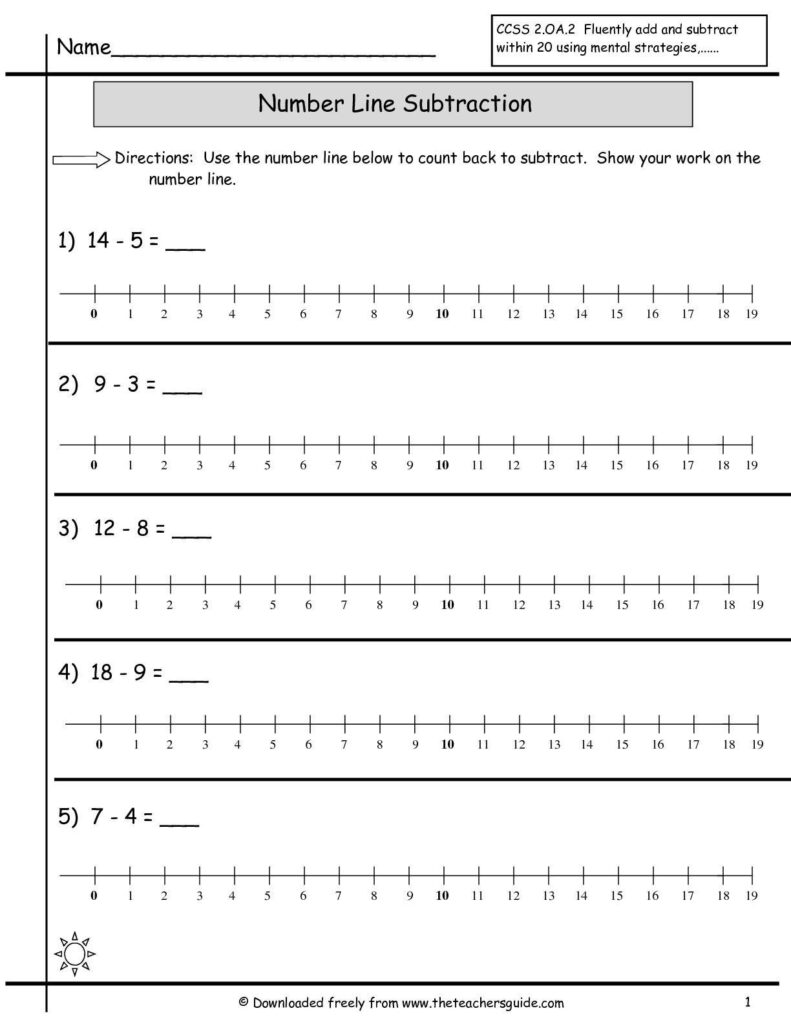 10 Blank Number Line Printable Worksheets Printable