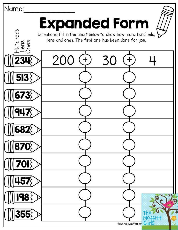 21 Writing Numbers In Expanded Form Worksheet 2nd Grade 
