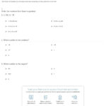 27 Comparing And Ordering Rational Numbers Worksheet
