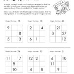 3x3 Magic Square Worksheet Tim S Printables