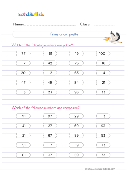 6th Grade Number Theory Worksheets PDF Math Skills For Kids