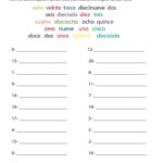 9 10Th Grade Spanish Worksheet Spanish Numbers Spanish