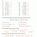 Adding And Subtracting Negative Numbers Worksheet Pdf