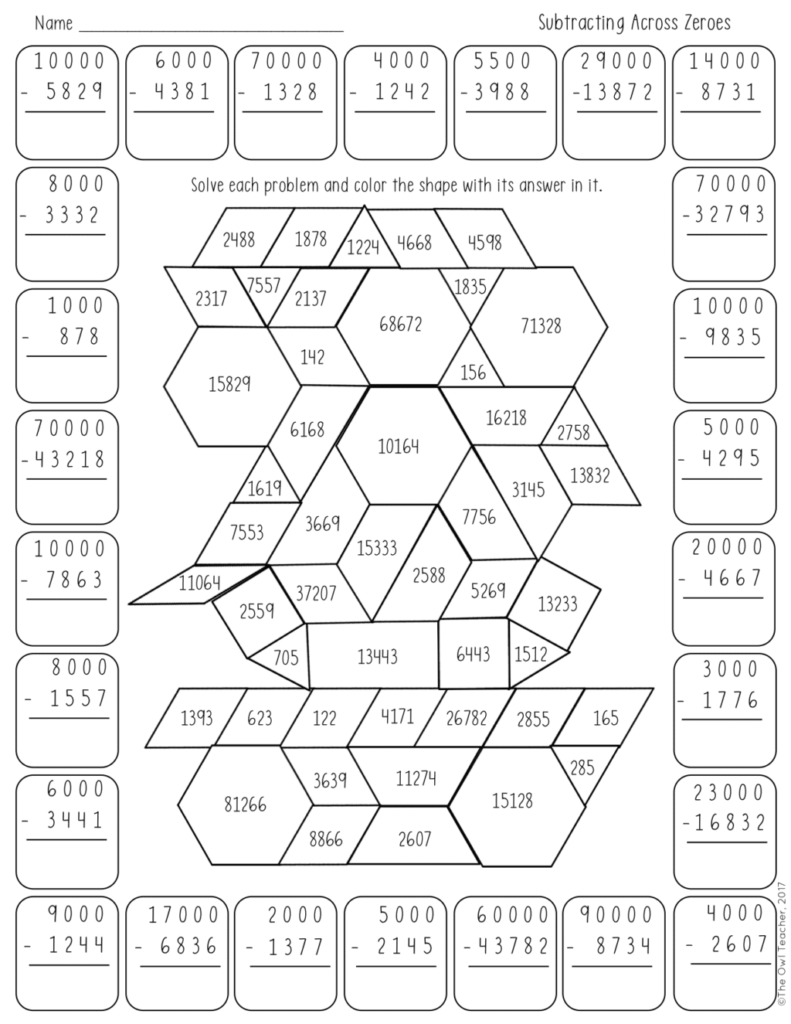 Addition And Subtraction Of Large Multi digit Numbers 