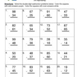 Blocks Double Digit Subtraction Without Regrouping