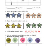 Comparing And Ordering Numbers Worksheet