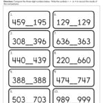 Comparing Three Digit Numbers Worksheet Have Fun Teaching