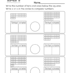 Comparing Two Digit Numbers Free 1st Grade Math Worksheet