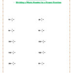 Dividing Fraction Whole Number By Fraction Worksheet