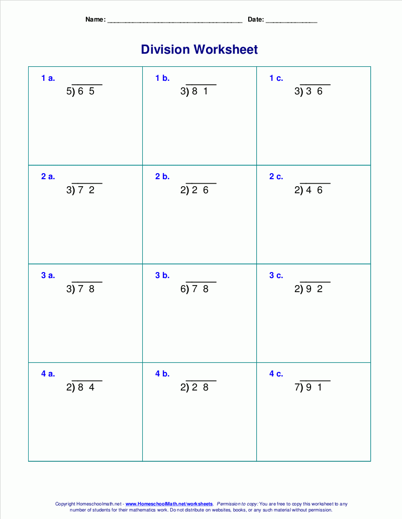Dividing Multi Digit Numbers Worksheet Pdf