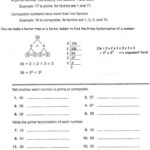 Divisibility Rules Worksheet 6th Grade Prime And