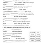 Free Printable French Worksheets For Grade 4 Forms