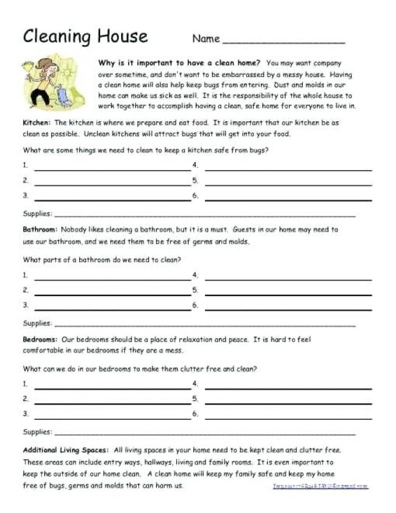 Free Printable Life Skills Worksheets For Adults Forms