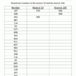 Free Worksheets Rounding To The Nearest 10 And 100