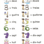 French Numbers Match Printable French Japanese