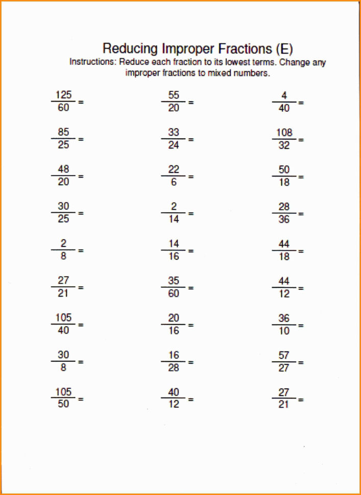 Improper Fractions And Mixed Numbers Super Teacher 