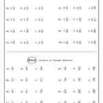 Mixed Numbers Worksheet Answer Key Printable Worksheets