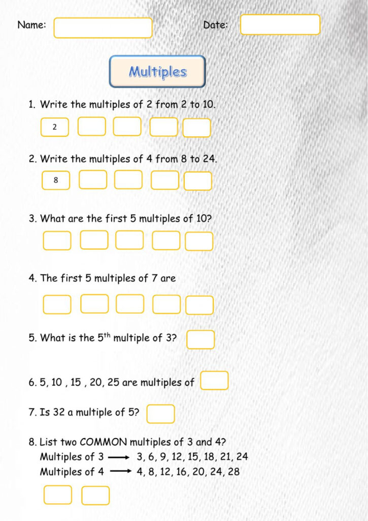 Multiples Of 2 And 3 Worksheets Times Tables Worksheets