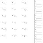 Multiplying Fractions By Whole Numbers Worksheet With