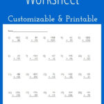 Multiplying Negative Numbers Worksheet Number Worksheets