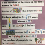 My Life In Numbers Project Ms Wright S 6C Math Class
