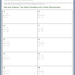 New Worksheets Available 5th Grade Add And Subtract Two
