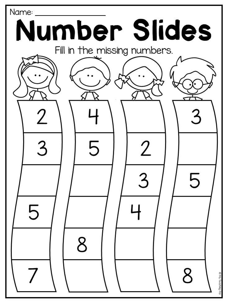 Number Order Worksheet For Kindergarten This Packet Is 