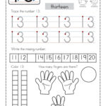 Number Worksheet Pdf Preschool Math Worksheets Numbers