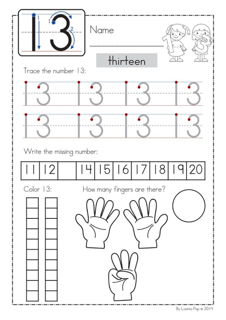 Number Worksheet pdf Preschool Math Worksheets Numbers 
