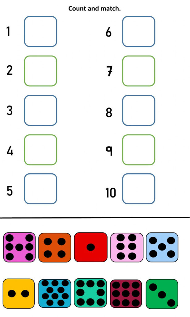 Numbers 1 10 Activity For Preschool Kindergarten Grade 1