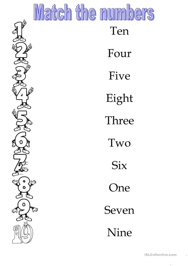 Numbers 1 10 Worksheet Free ESL Printable Worksheets 