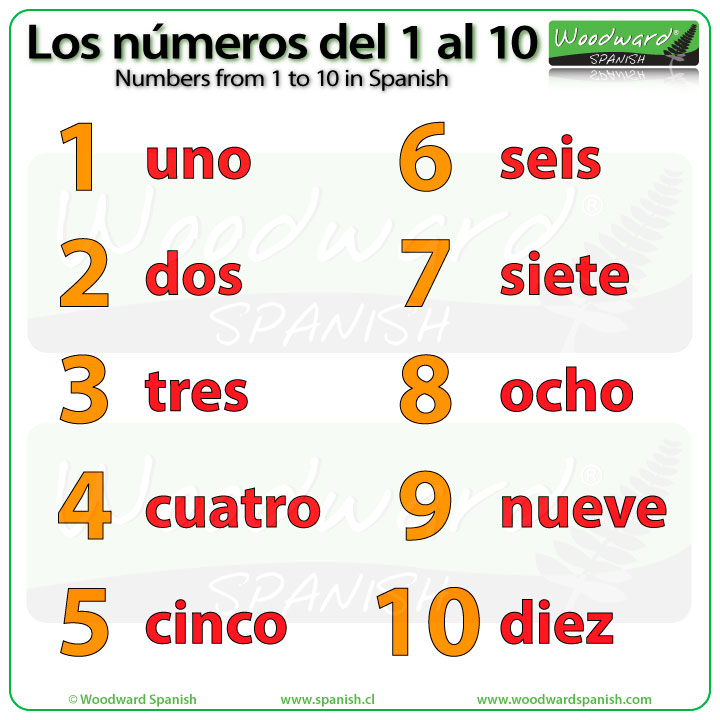 Numbers From 1 To 10 In Spanish Woodward Spanish
