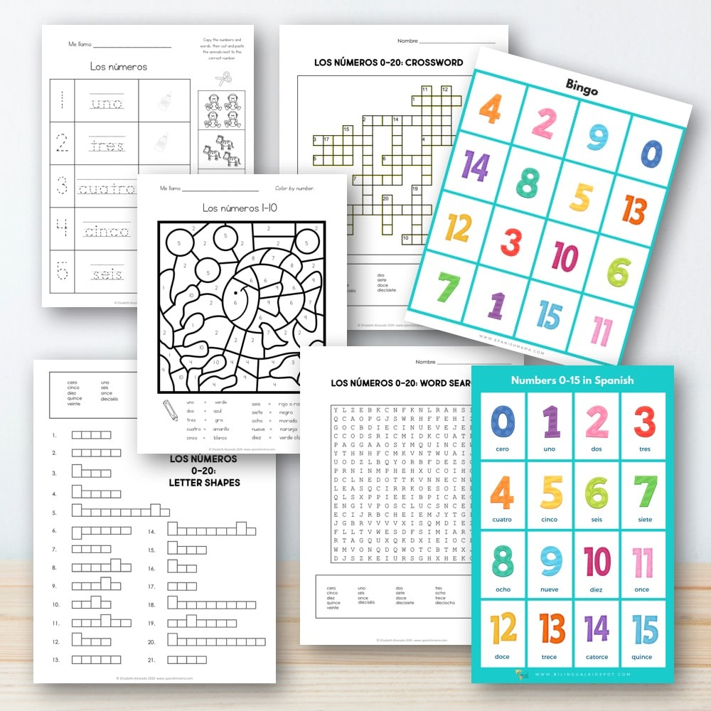 Numbers In Spanish Worksheets And How To Count 1 1000