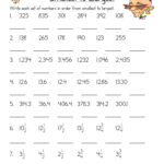 Ordering Sets Of Numbers Worksheet Have Fun Teaching