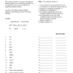 Oxidation Numbers Worksheet Form Fill Online Printable