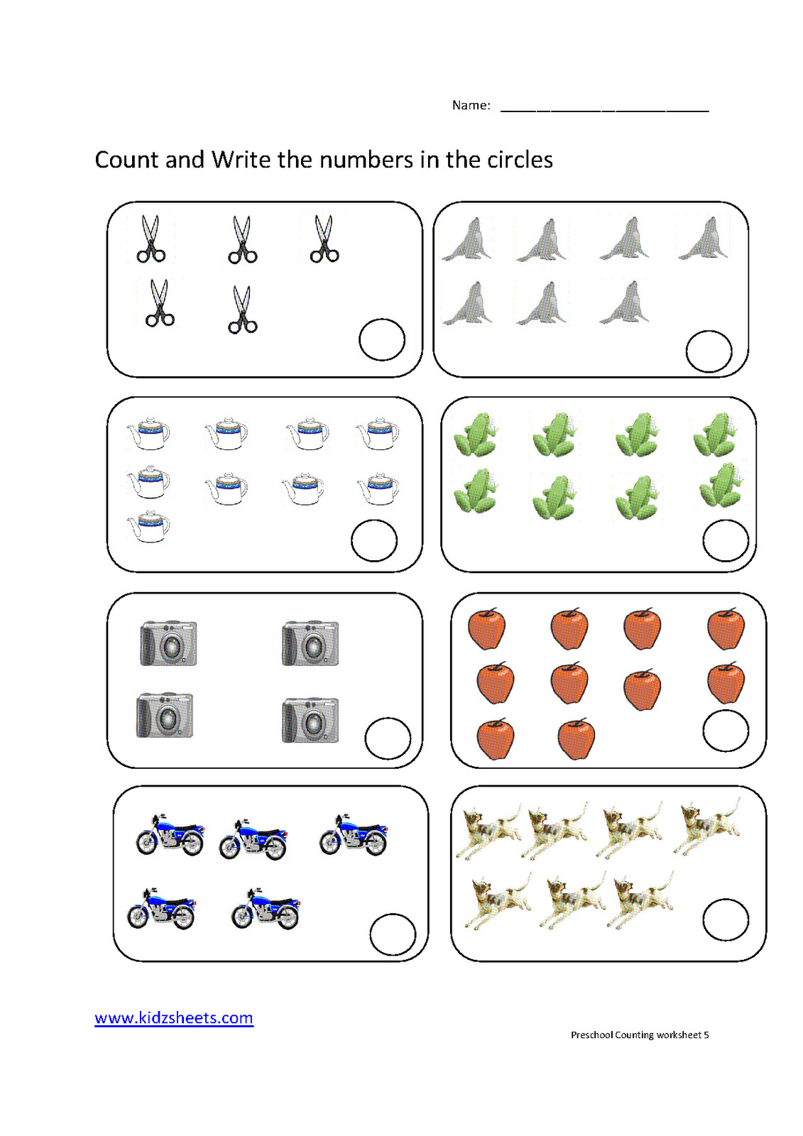 Preschool Counting Worksheets Free Printable Download Them 