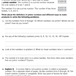 Prime Numbers Worksheet With Answers 4 14 Challenge