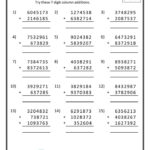 Printable Addition Worksheets 5th Grade Addition