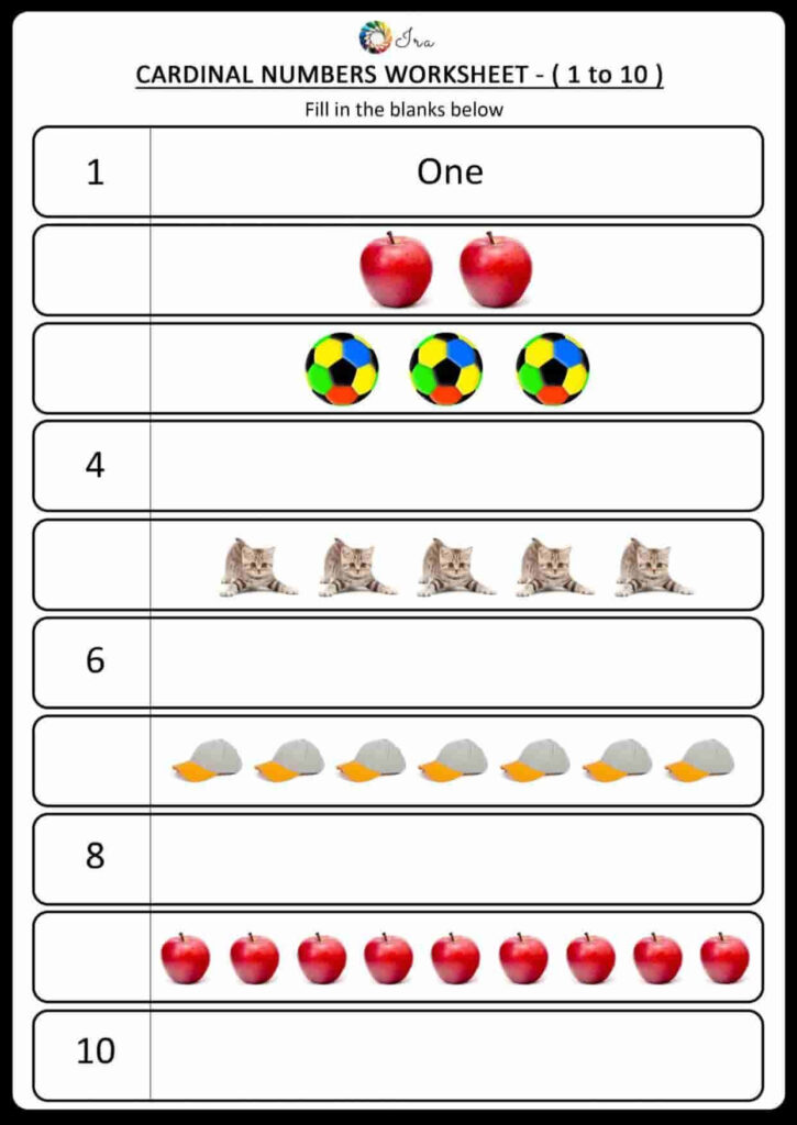 Printable Cardinal Numbers English Worksheets For Your 