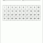 Printable Number Chart 1 40 Class Playground Number