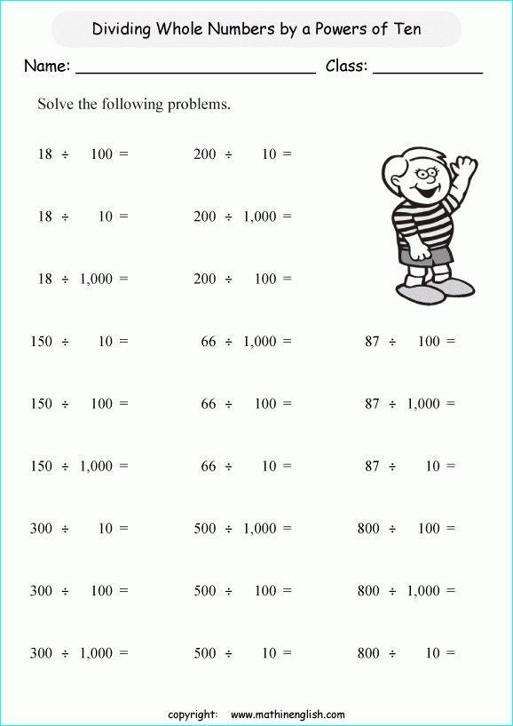 Printable Primary Math Worksheet For Math Grades 1 To 6 